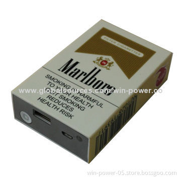 Cigarette Case Power Bank with LED Indicator Lights, Suitable for iPhone/iPad/iPod/Mobile Phones